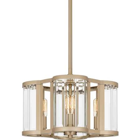 Quoizel Renee 4 Light 15" Wide Multi Light Pendant Bronze Gold