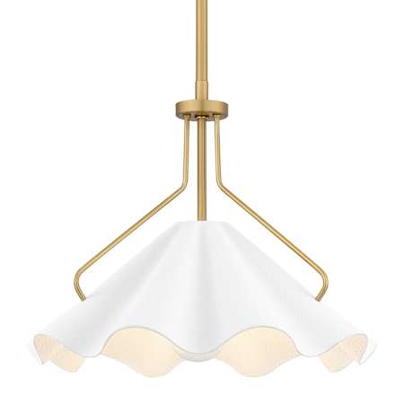 Quoizel Mejia 14" Wide Pendant Aged Brass