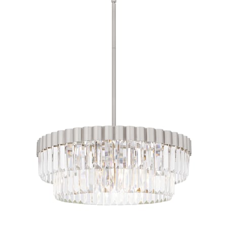 Quoizel Starlight 4 Light 19" Wide Crystal Pendant Brushed Nickel