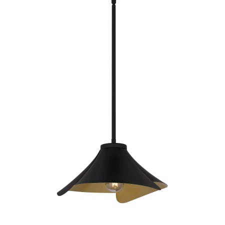 Quoizel Wisp 15" Wide Pendant Matte Black