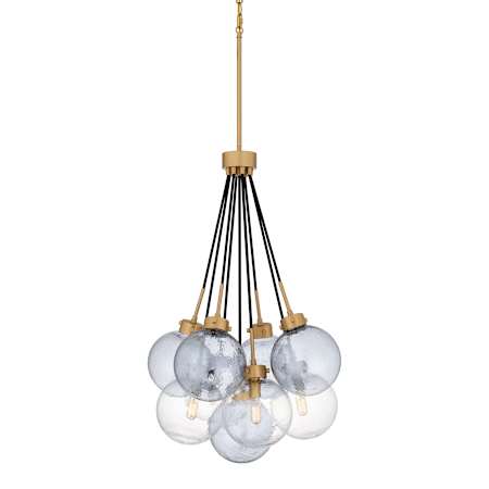 Quoizel Soiree 4 Light 22" Wide Suspension Multi Light Pendant Brushed Weathered Brass