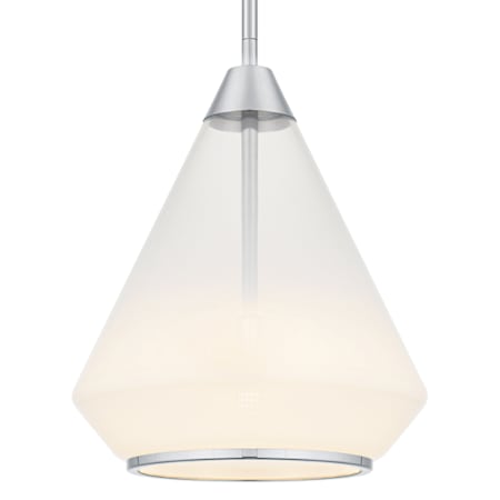 Quoizel Haze 11" Wide Pendant with Clear Ombre Glass Shade Polished Chrome