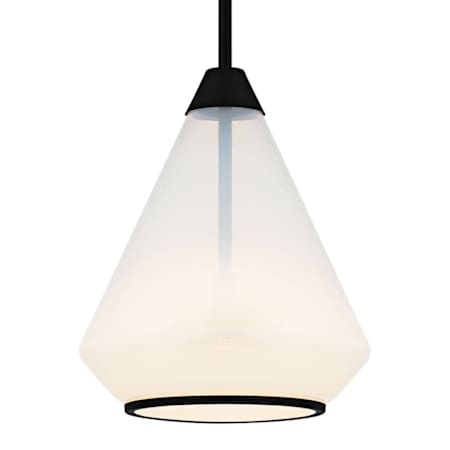 Quoizel Haze 11" Wide Pendant with Clear Ombre Glass Shade Matte Black