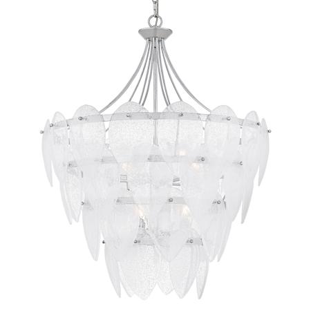 Quoizel Lilestone 7 Light 28" Wide Waterfall Chandelier Silver Leaf