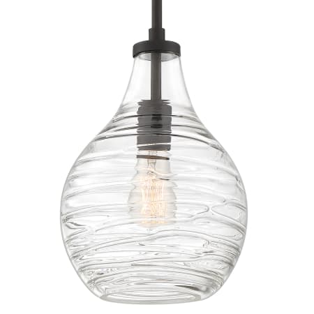 Quoizel Genie Single Light 9" Wide Mini Pendant / Semi-Flush Ceiling Fixture Old Bronze