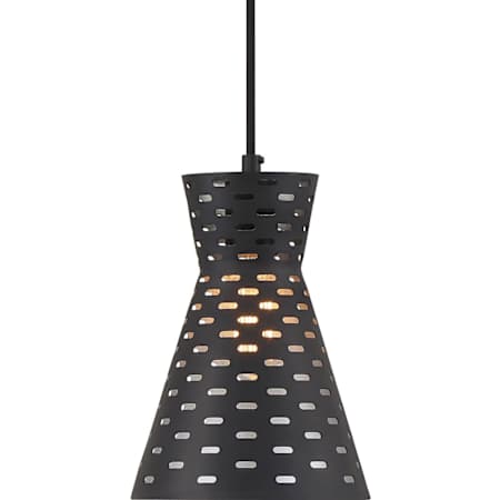 Quoizel Serrano 7" Wide Mini Pendant Matte Black