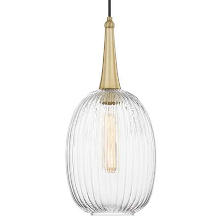 Quoizel Samson 8" Wide Mini Pendant Satin Brass