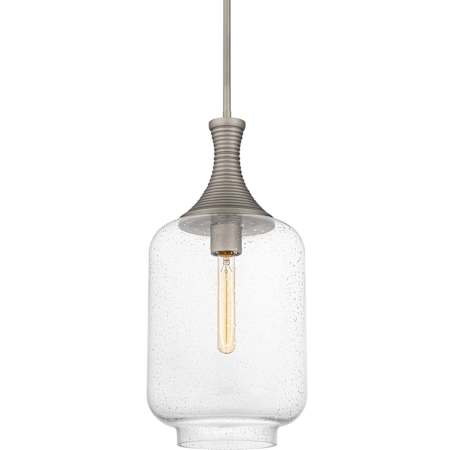 Quoizel Langley 10" Wide Pendant Antique Nickel