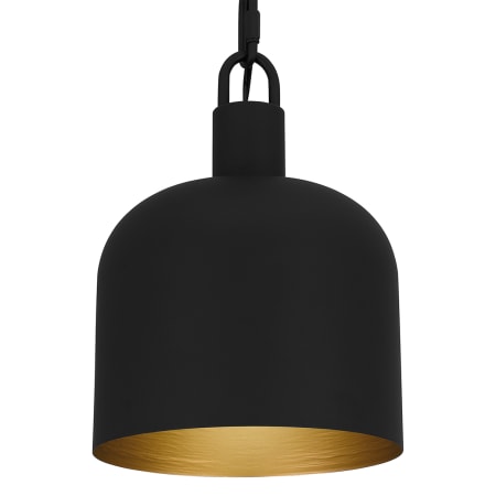 Quoizel Raquel 8" Wide Mini Pendant Matte Black