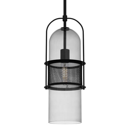 Quoizel Soffer 7" Wide Mini Pendant Matte Black