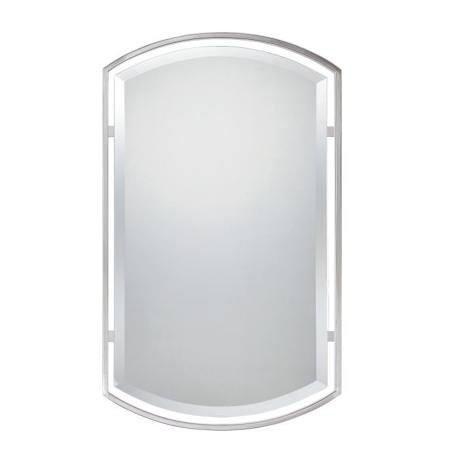 Quoizel Deuel 21" W x 35" H Rectangular Framed Bathroom Mirror Brushed Nickel