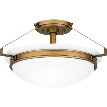 Quoizel 2 Light 15" Wide Semi-Flush Bowl Ceiling Fixture Weathered Brass