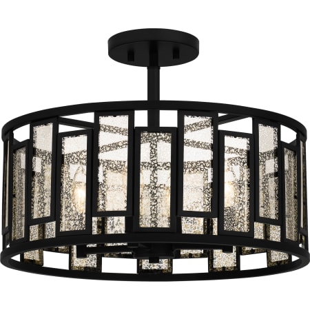 Quoizel 4 Light 18" Wide Semi-Flush Drum Ceiling Fixture Matte Black
