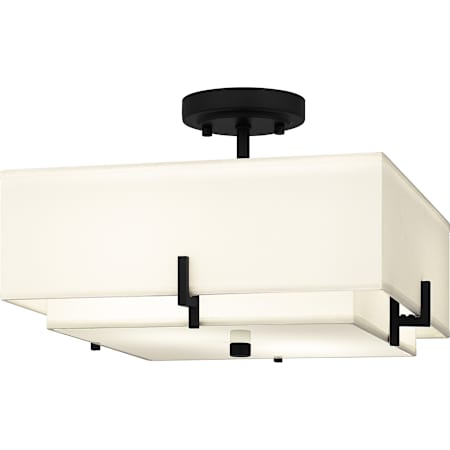 Quoizel Renzo 2 Light 15" Wide Semi-flush Ceiling Fixture Matte Black