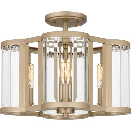 Quoizel Renee 4 Light 15" Wide Semi-flush Ceiling Fixture Bronze Gold