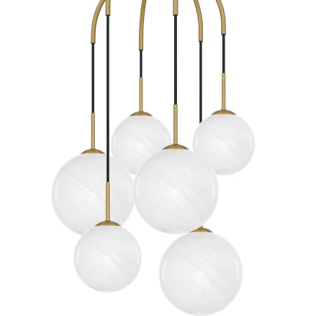 Quoizel Wonderstruck 6 Light 21" Wide Semi-flush Ceiling Fixture Aged Brass