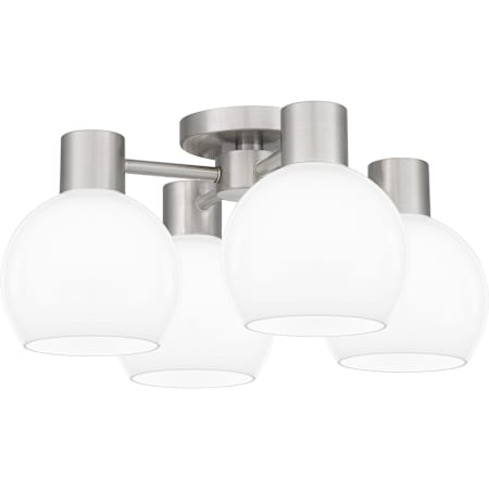 Quoizel Donahue 4 Light 18" Wide Semi-flush Ceiling Fixture Brushed Nickel