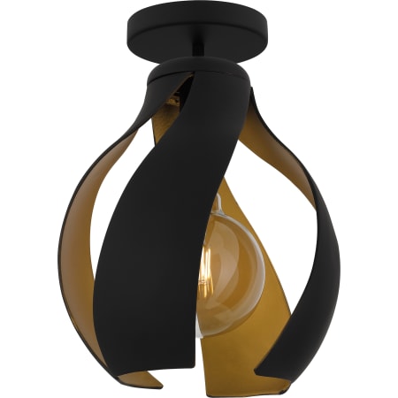 Quoizel Kiko 11" Wide Semi-Flush Ceiling Fixture Matte Black