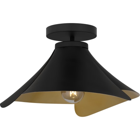 Quoizel Wisp 15" Wide Semi-Flush Ceiling Fixture Matte Black