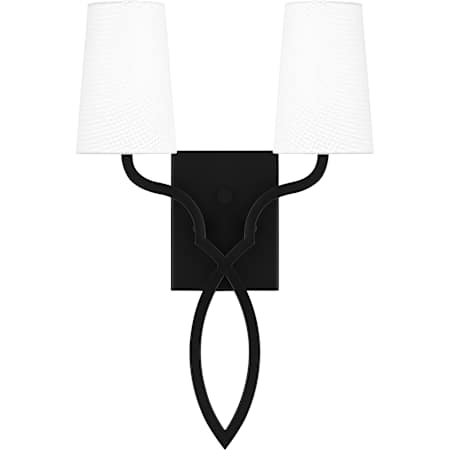 Quoizel 2 Light 18" Tall Wall Sconce Matte Black
