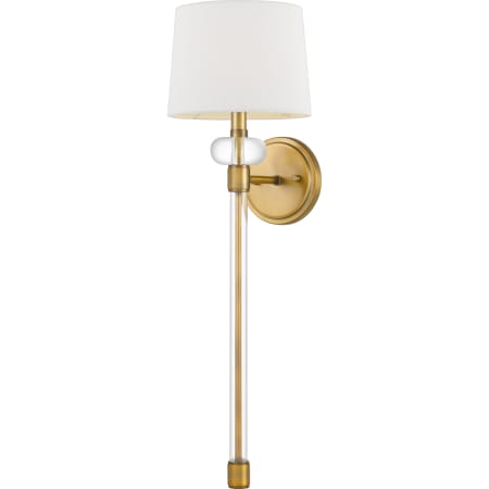 Quoizel Barbour Single Light 27" Tall Wall Sconce Weathered Brass