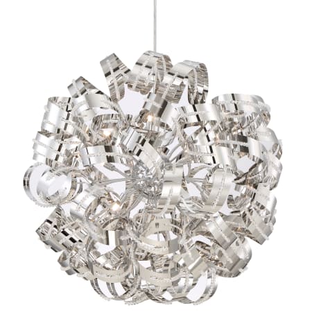 Quoizel Ribbons 12 Light 31" Wide Modern Globe Pendant Crystal Chrome