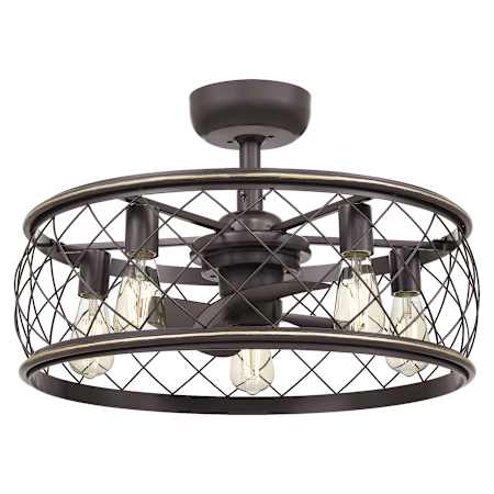 Quoizel Dury 12" 3 Blade Ceiling Fan Palladian Bronze