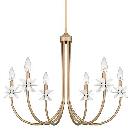 Quoizel Remy 6 Light 30" Wide Taper Candle Style Chandelier Bronze Gold