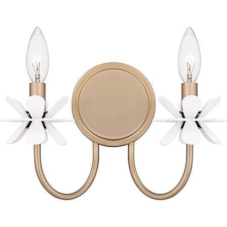 Quoizel Remy 2 Light 9" Tall Wall Sconce Bronze Gold