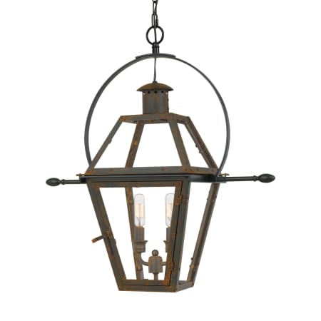 Quoizel Rue De Royal 2 Light 11" Wide Pendant Industrial Bronze