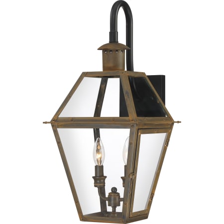 Quoizel Rue De Royal 2 Light 23" Tall Outdoor Wall Sconce Industrial Bronze