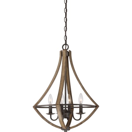 Quoizel Shire 4 Light 18-1/4" Wide Chandelier Rustic Black