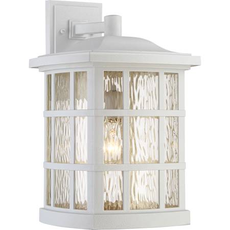 Quoizel Stonington 1 Light 17" Tall Outdoor Lantern Wall Sconce with Water Clear Glass Fresco