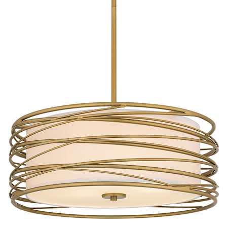 Quoizel Spiral 3 Light 20" Wide Pendant Light Gold