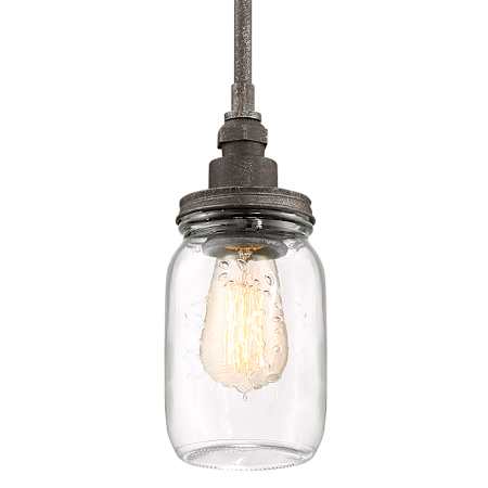 Quoizel Squire 4" Wide Mini Pendant Rustic Black