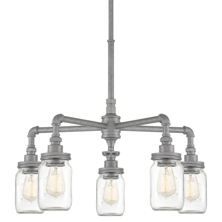Quoizel Squire 5 Light 26" Wide Chandelier Galvanized