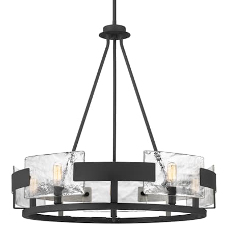 Quoizel Stratum 5 Light 26" Wide Ring Chandelier Royal Ebony