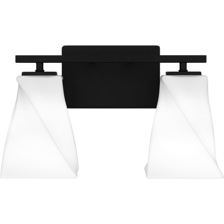Quoizel Stetson 2 Light 15" Wide Vanity Light Matte Black