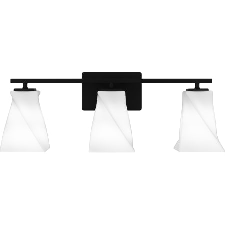 Quoizel Stetson 3 Light 25" Wide Vanity Light Matte Black
