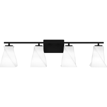 Quoizel Stetson 4 Light 35" Wide Vanity Light Matte Black