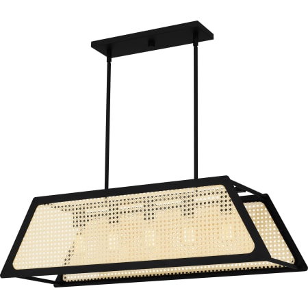 Quoizel 5 Light 36" Wide Linear Chandelier Matte Black