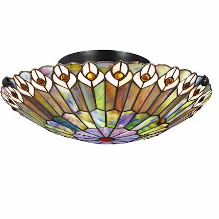 Quoizel Watkins 2 Light 17" Wide Semi-Flush Bowl Ceiling Fixture Vintage Bronze