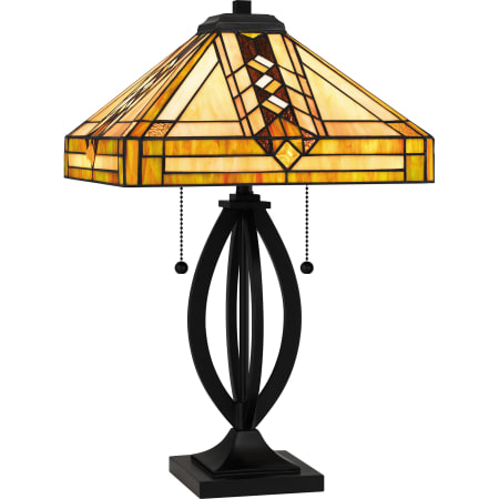 Quoizel Yellowstone 2 Light 23" Tall Buffet Table Lamp Matte Black
