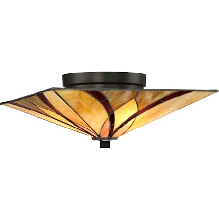 Quoizel Asheville 2 Light 15" Wide Flush Mount Ceiling Fixture Valiant Bronze