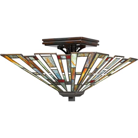 Quoizel Maybeck 2 Light 15" Wide Semi-Flush Ceiling Fixture Valiant Bronze