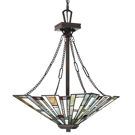 Quoizel Maybeck 3 Light 17" Wide Pendant Valiant Bronze