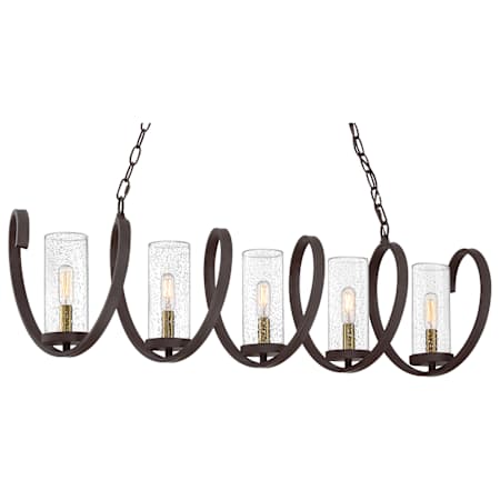 Quoizel Tumult 5 Light 40" Wide Chandelier Western Bronze