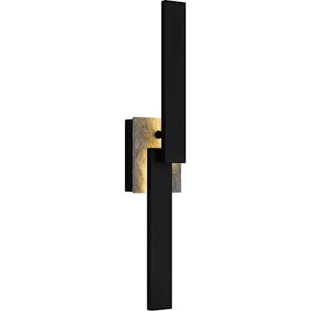 Quoizel Todman 24" Tall LED Outdoor Wall Sconce Earth Black
