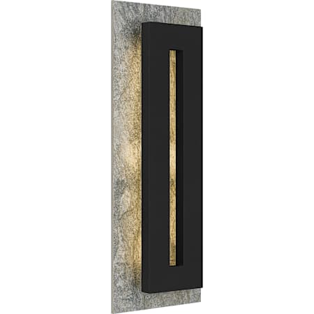 Quoizel Tate 22" Tall LED Outdoor Wall Sconce Earth Black