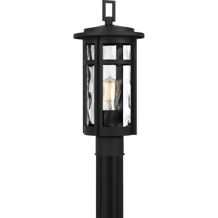 Quoizel Uma 17" Tall Outdoor Single Head Post Light Matte Black